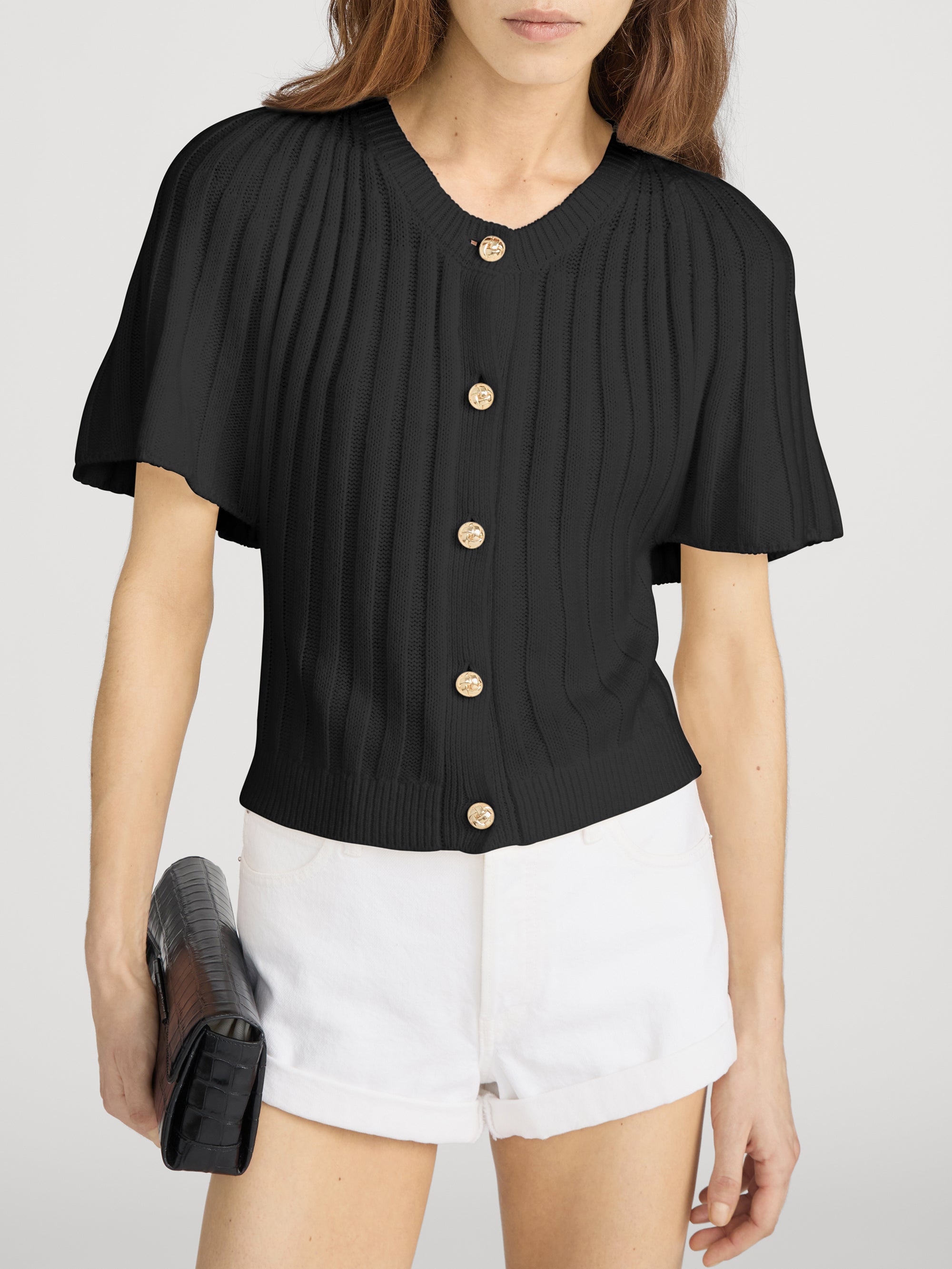 The Flutter Cardi -- Black