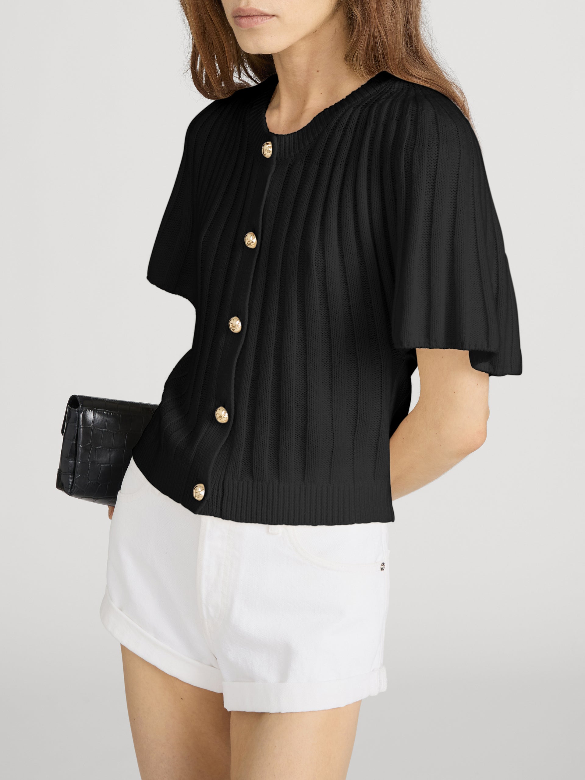 The Flutter Cardi -- Black