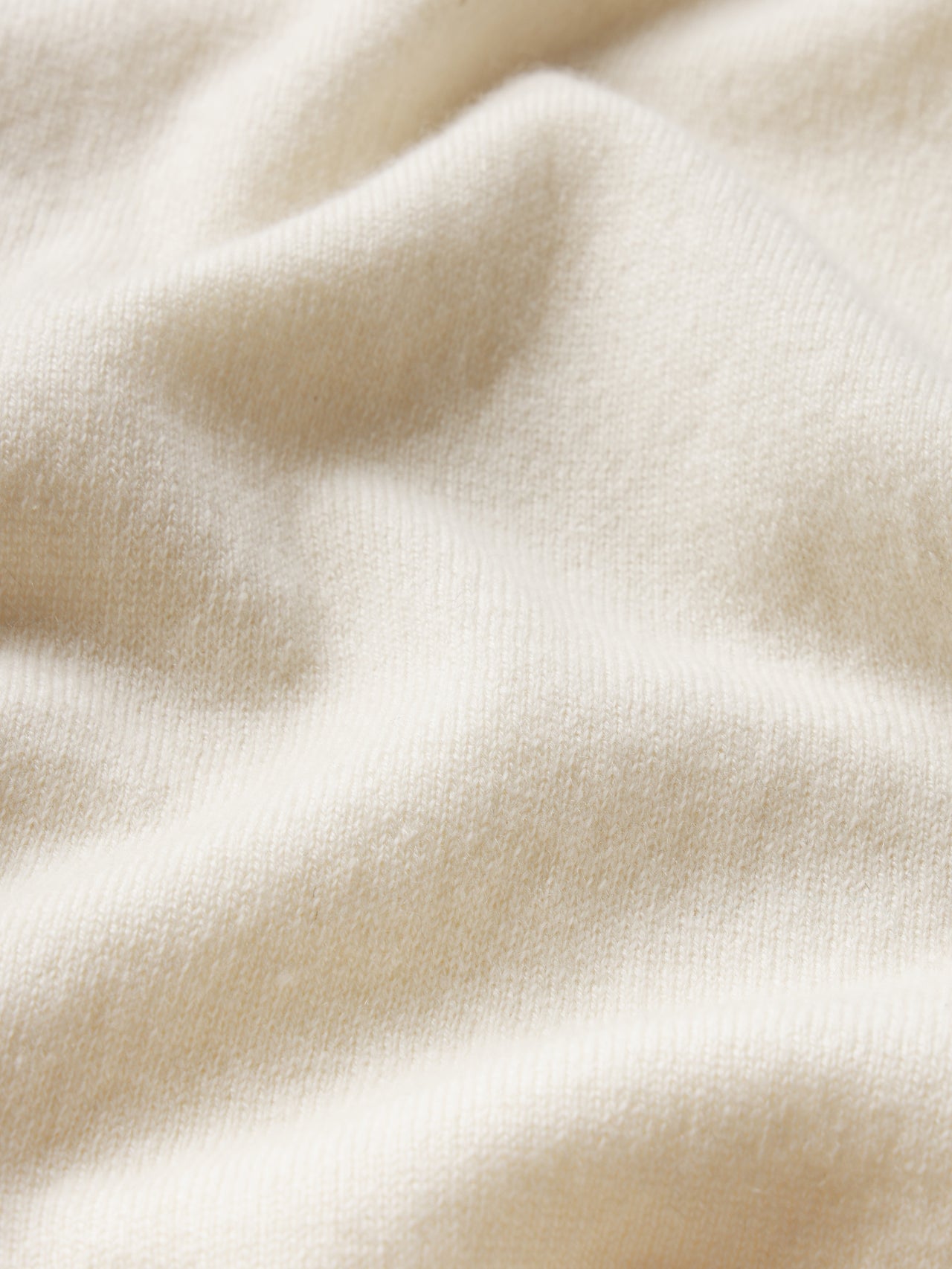 Ritz Crest Cashmere Tee -- Cream