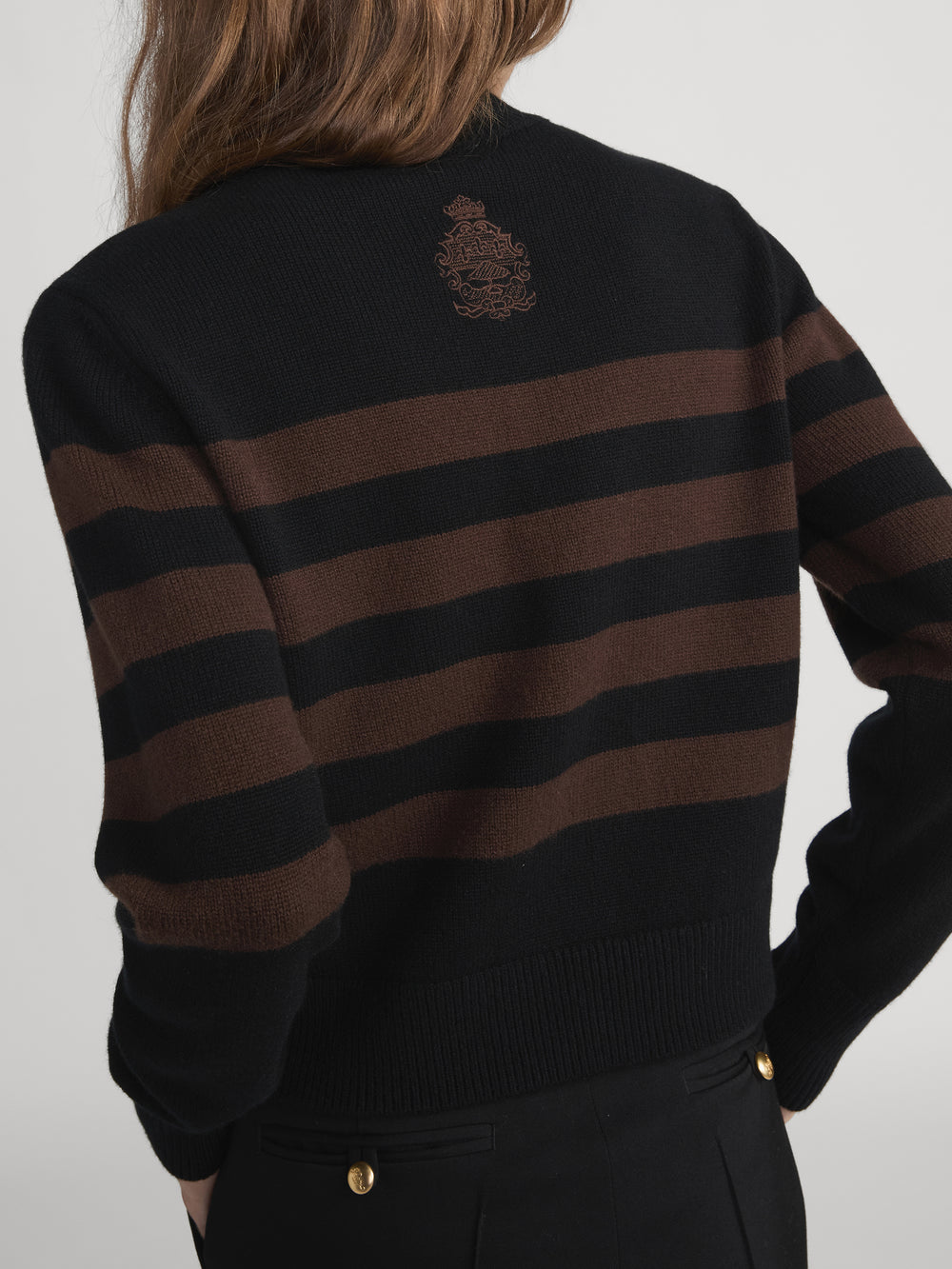 Ritz Back Sweater On Model 