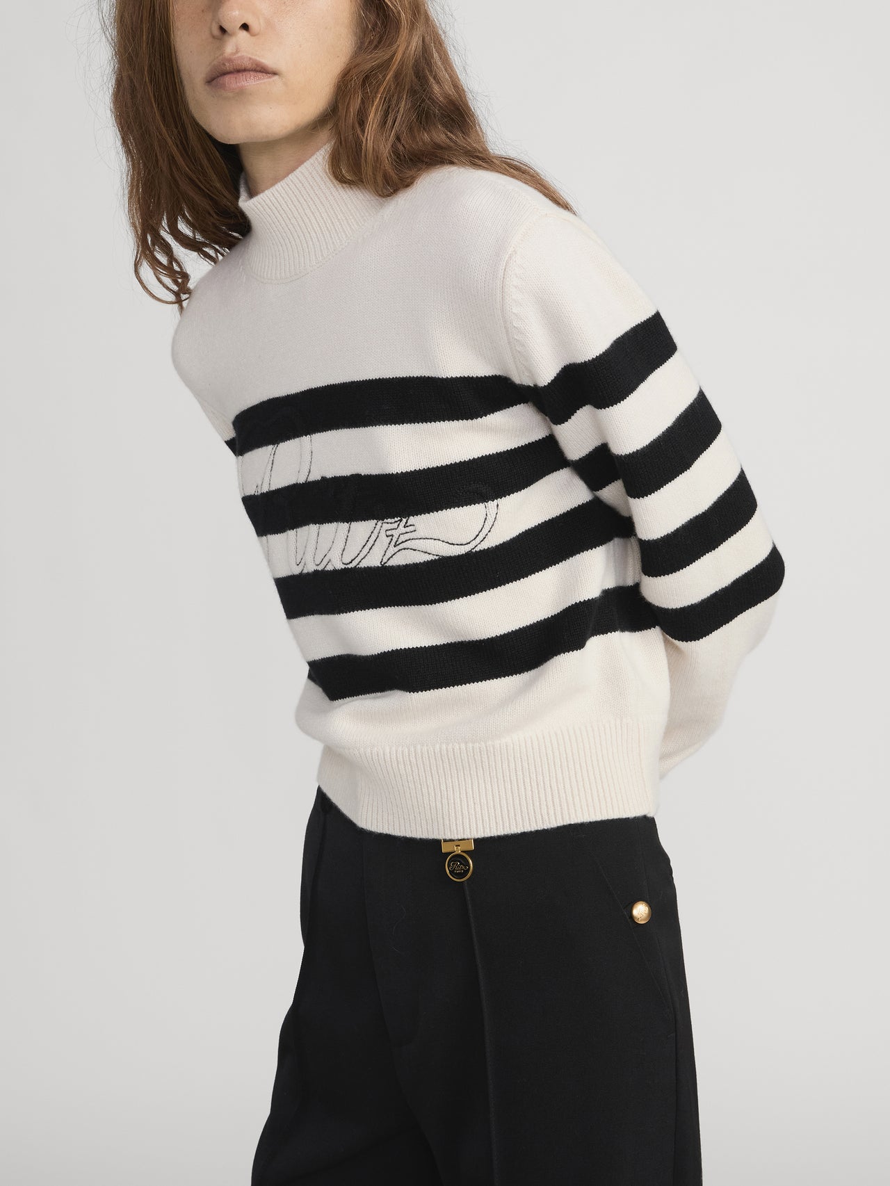 Ritz Sweater Side On Model 