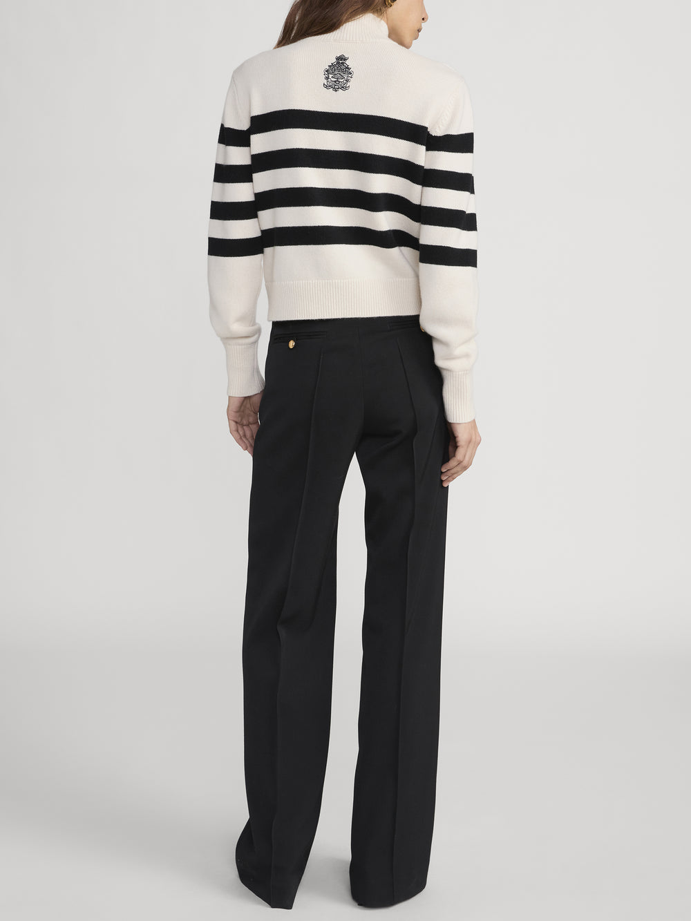 Ritz Sweater Full Back On Model 