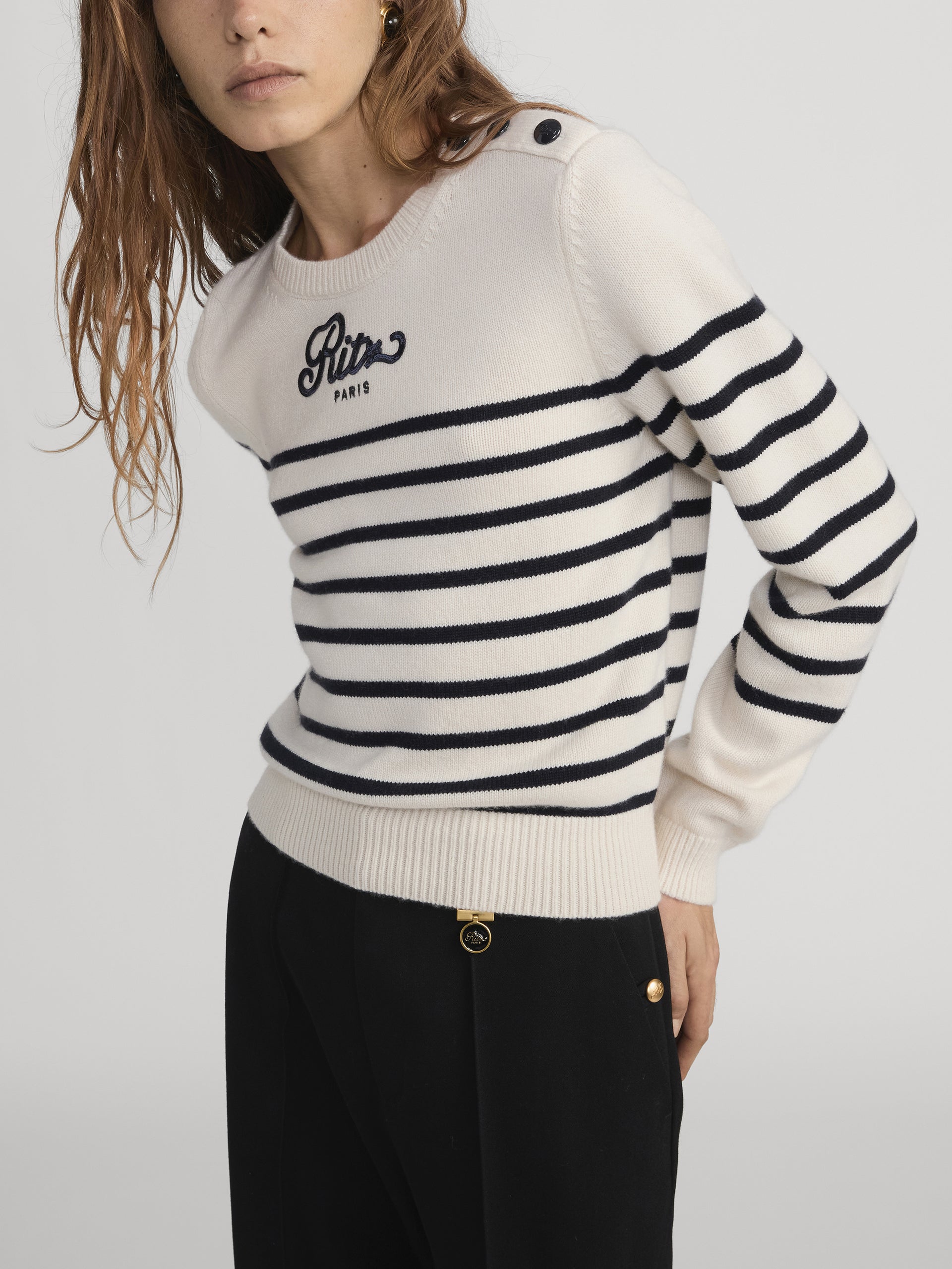 Ritz Sweater Side On Model 