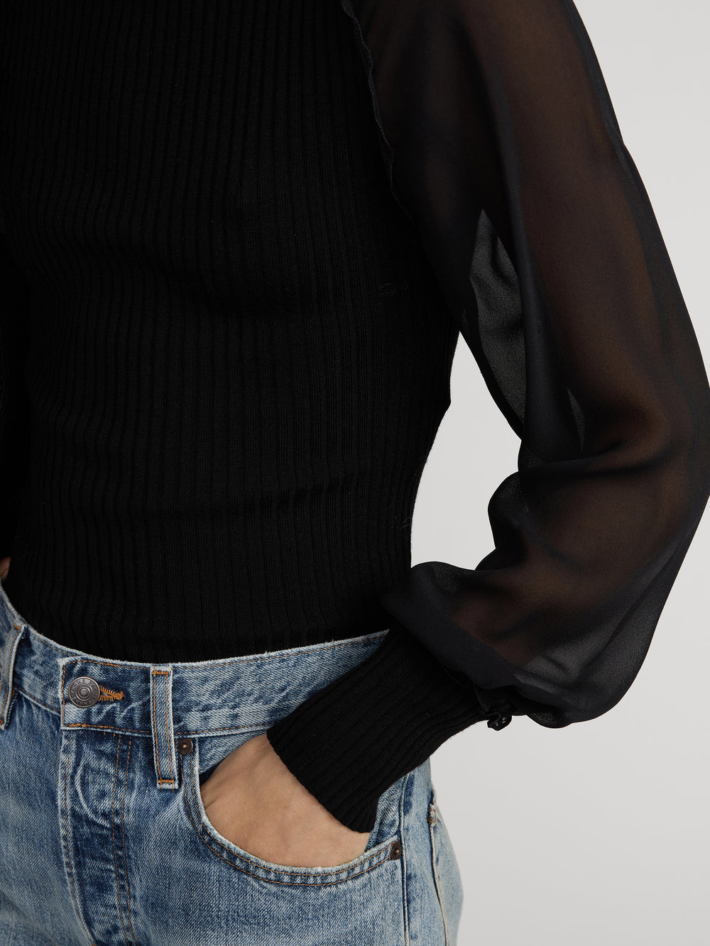 sweater front detail image