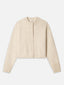 The Cashmere Fleck Cardi -- Oatmeal