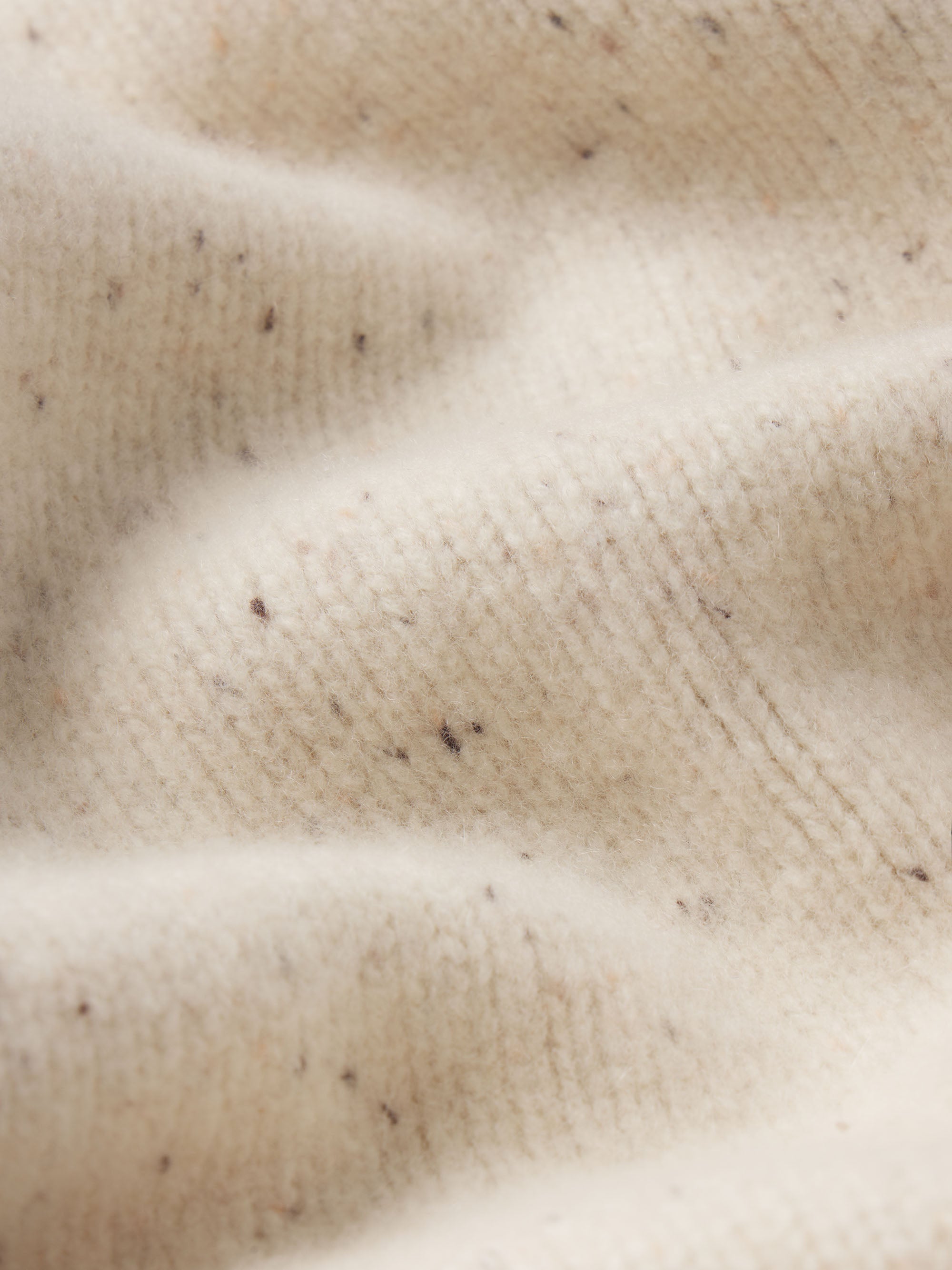 The Cashmere Fleck Cardi -- Oatmeal
