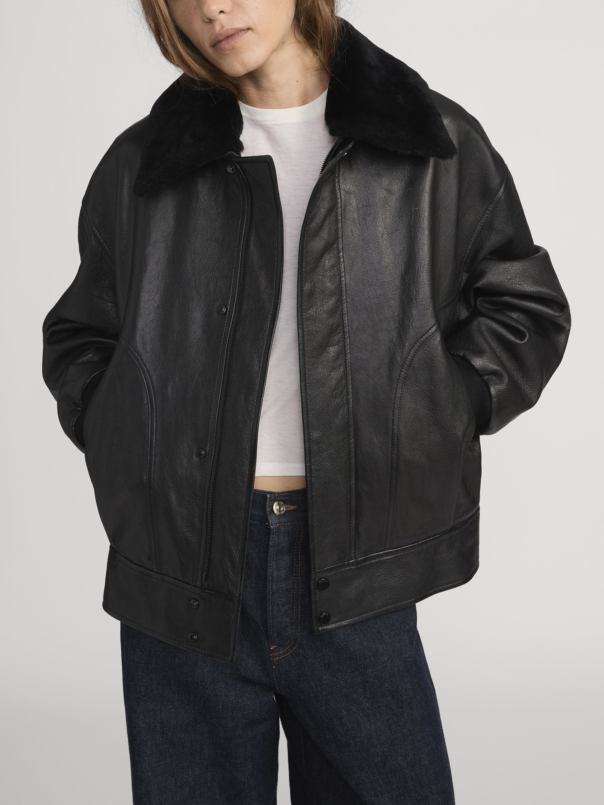 THE NIGHTCAP BOMBER BLACK
