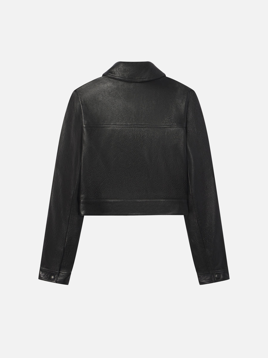 The Small Leather Jacket -- Black