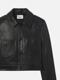 The Small Leather Jacket -- Black