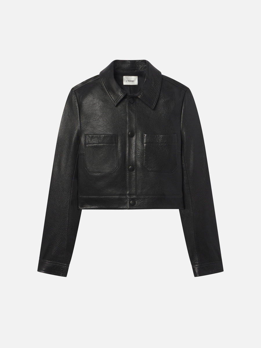 The Small Leather Jacket -- Black