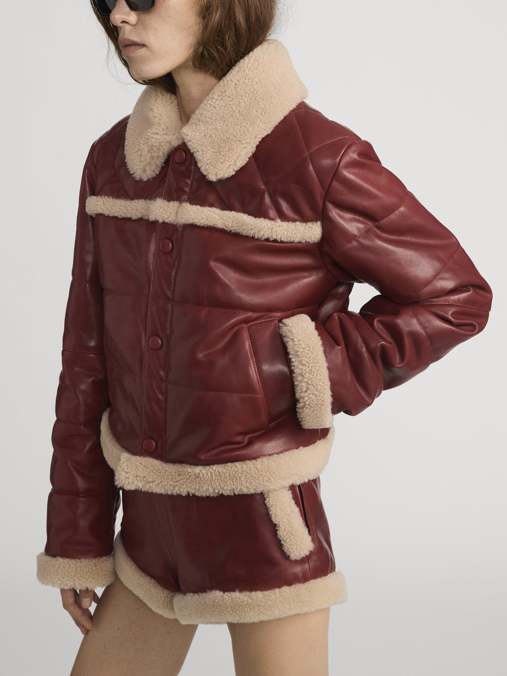 The Shearling Bomber -- Pinot