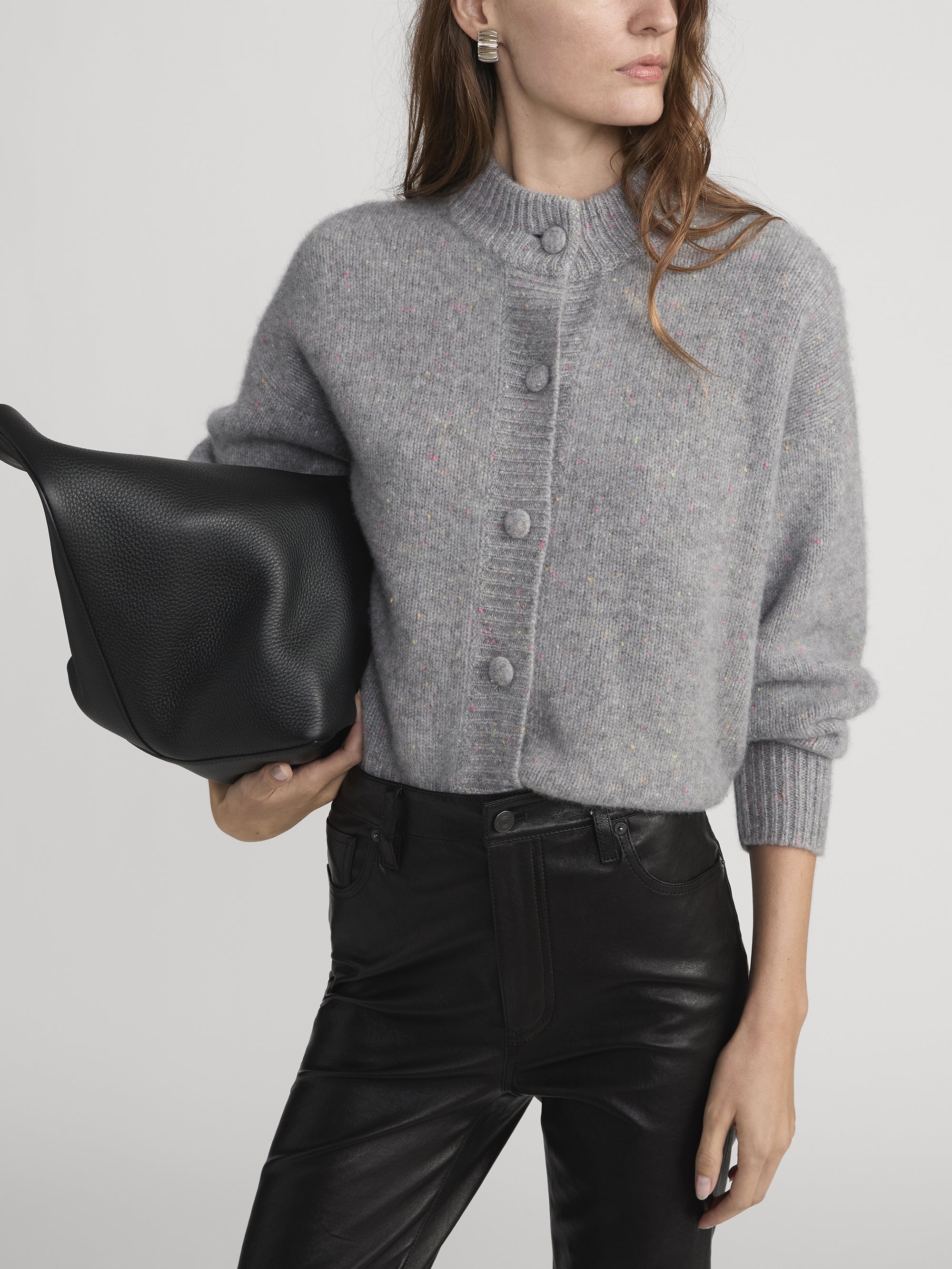 yo BIOTOP cashmere hock cardigan GRAY yo biotop】woolmohair hock yo BIOTOP cashmere hock cardigan GRAY yo biotop】woolmohair hock