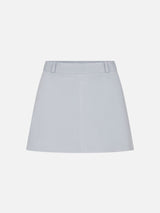 The Suede Mini Skirt -- Sky Blue