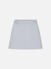 The Suede Mini Skirt -- Sky Blue