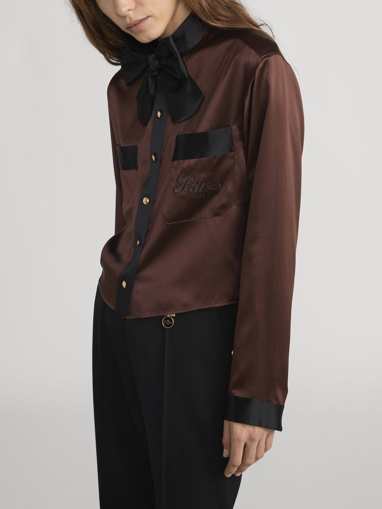 Ritz Blouse Side On Model 