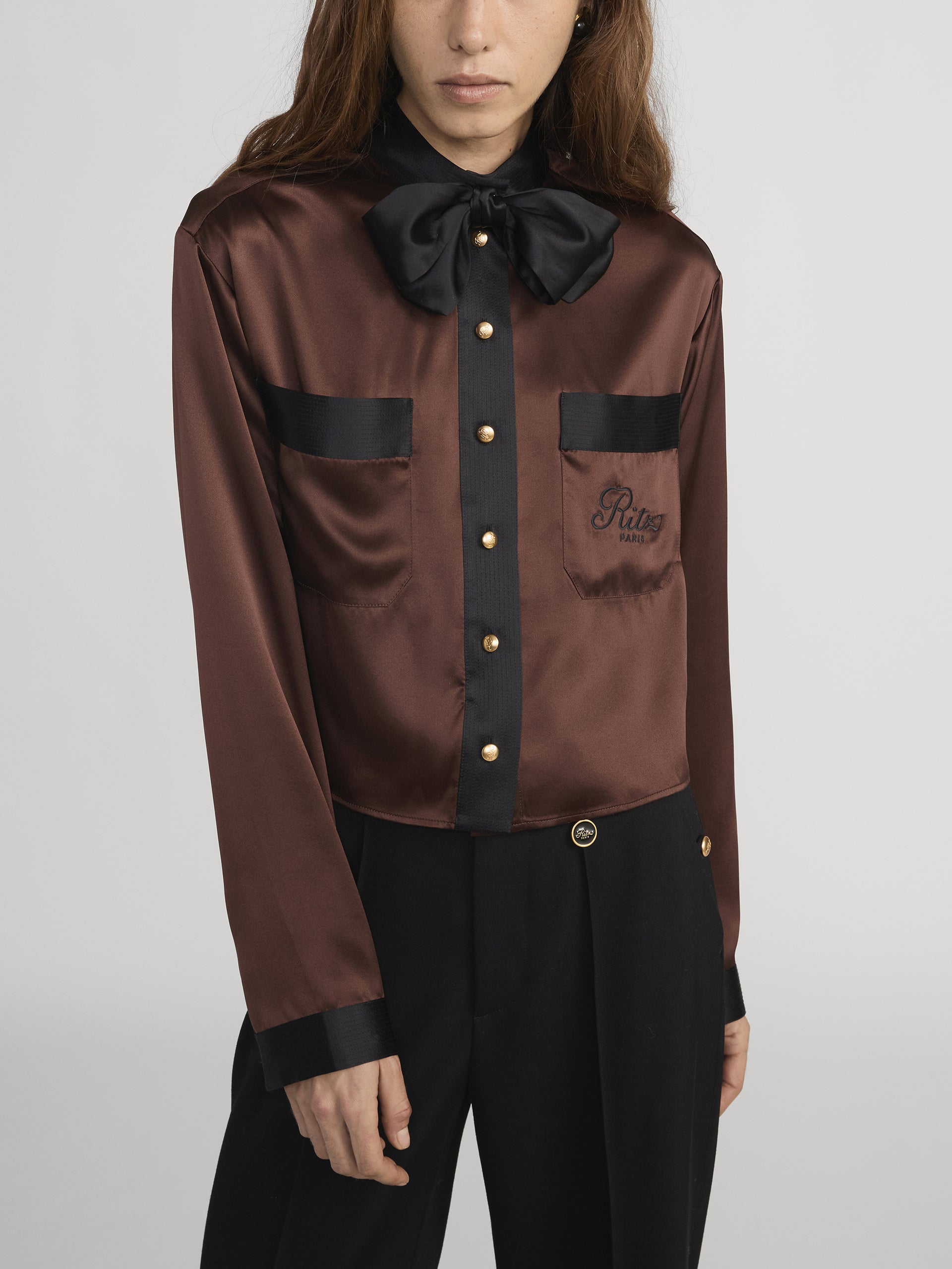 Ritz Blouse Front Crop On Model 