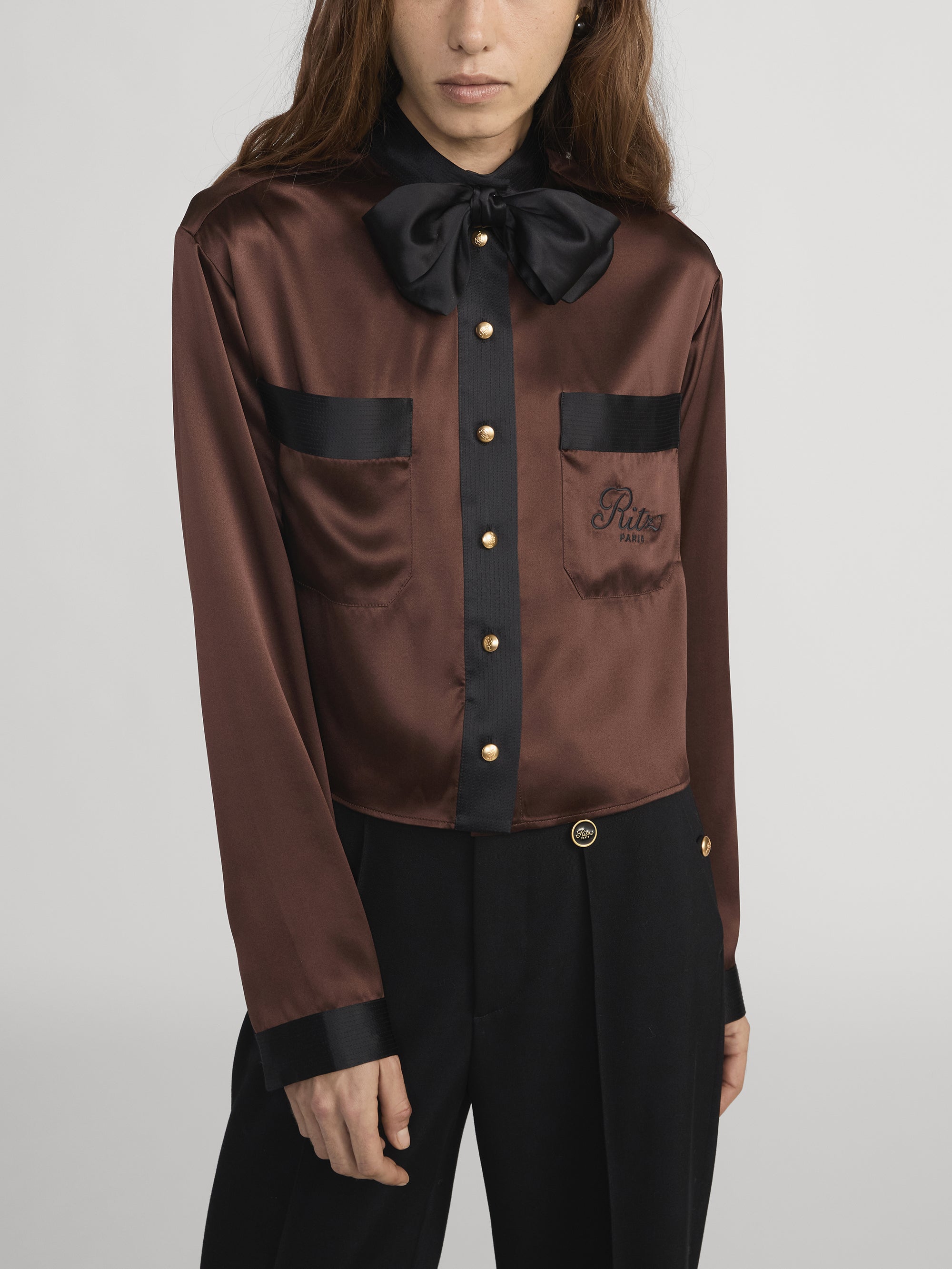 Ritz Blouse Front Crop On Model 