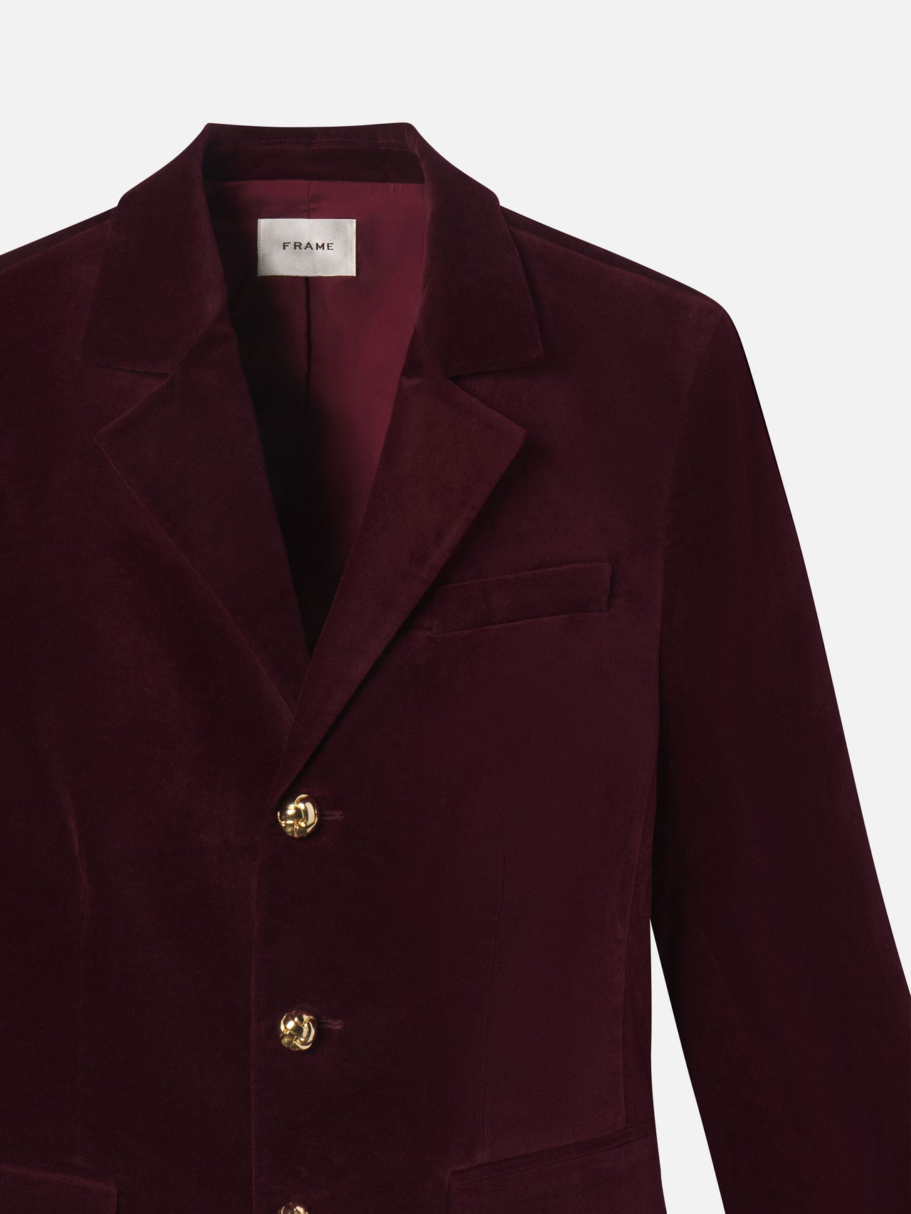 The Velvet Smart Blazer -- Cabernet