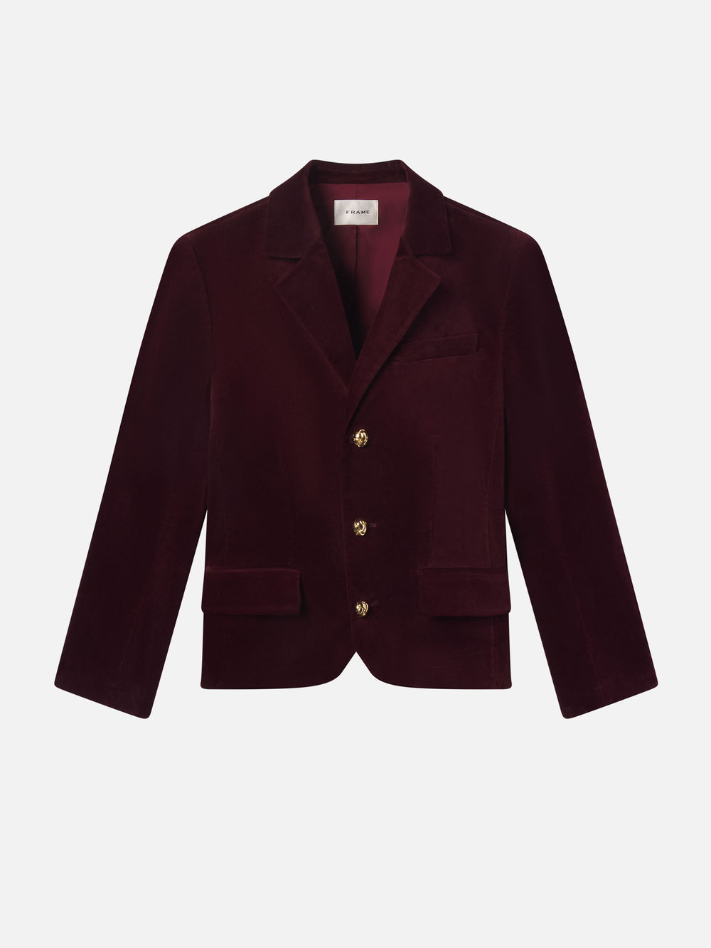 The Velvet Smart Blazer -- Cabernet