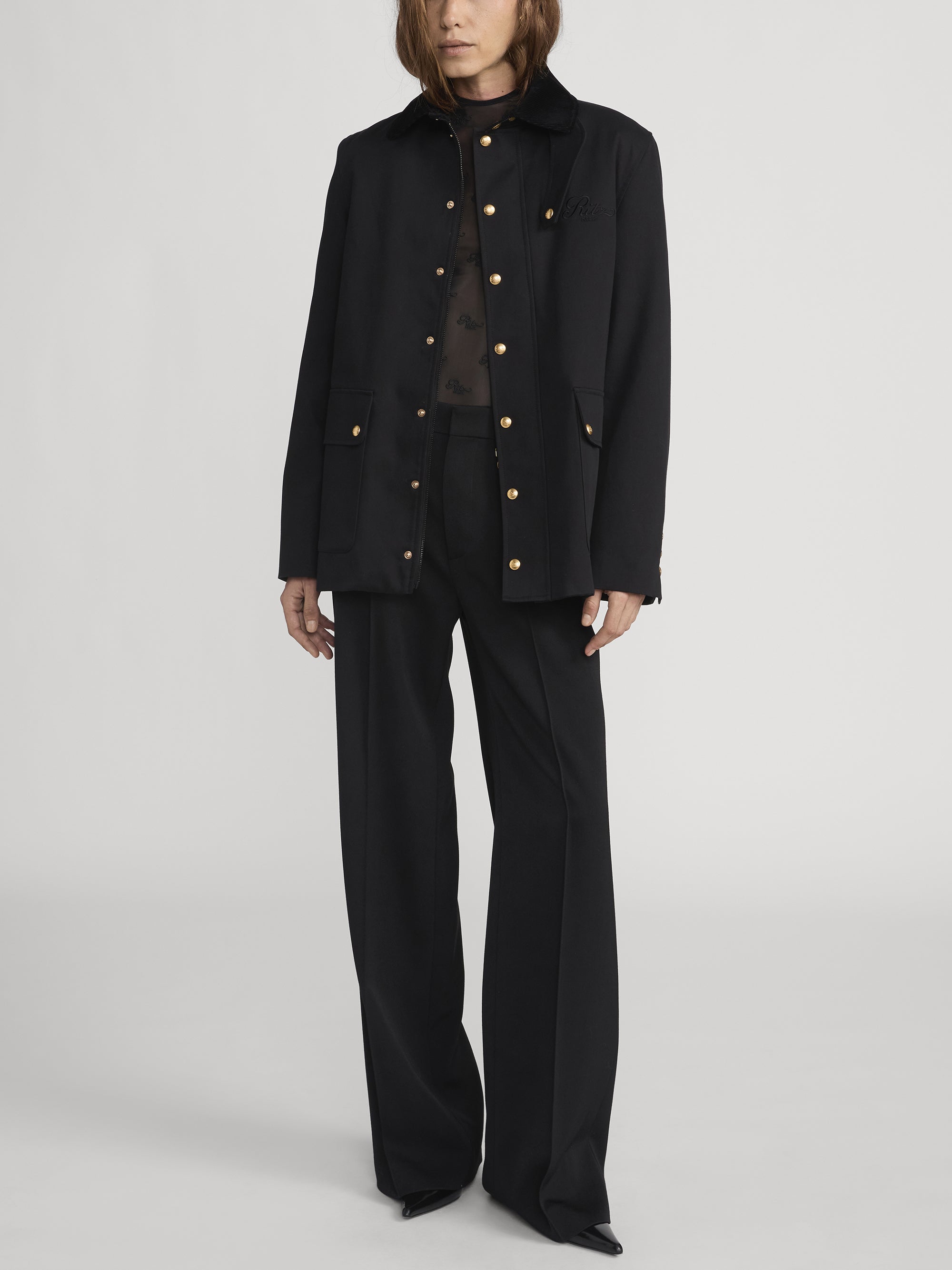 Ritz jacket Front On Model 