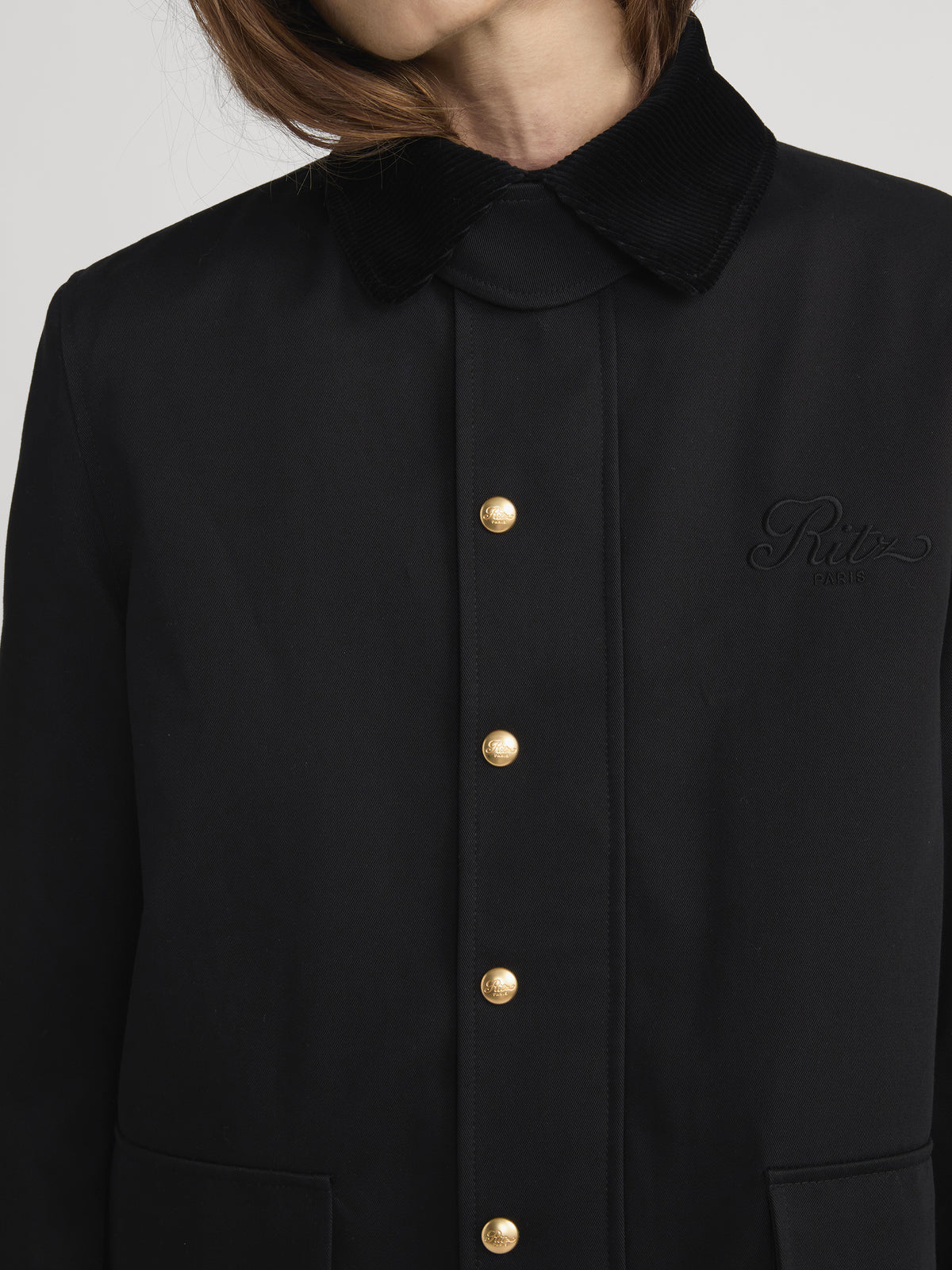 Ritz Jacket Detail On Model 