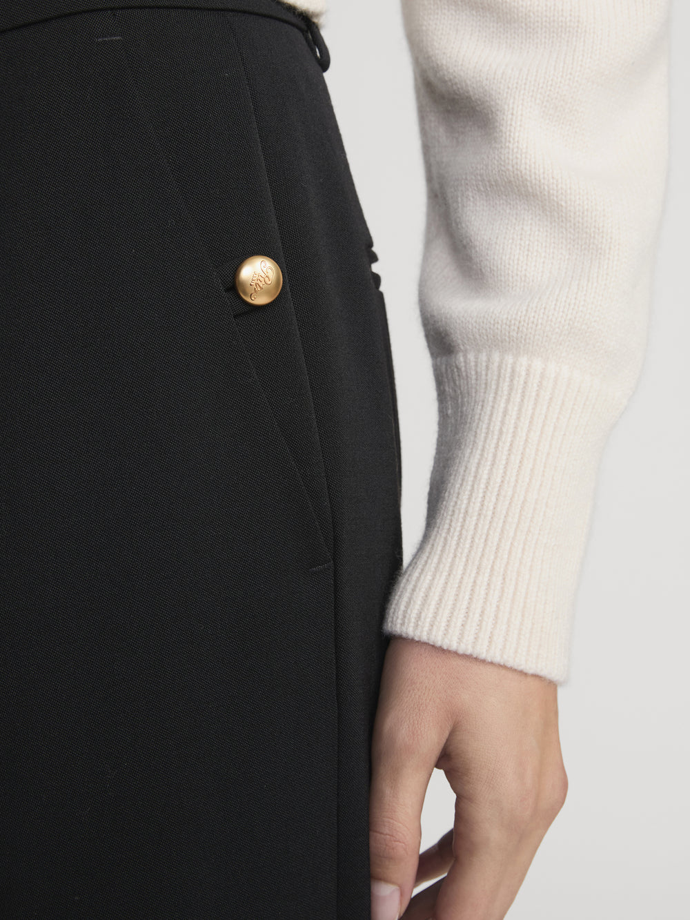 Ritz Pant Button Detail On Model 