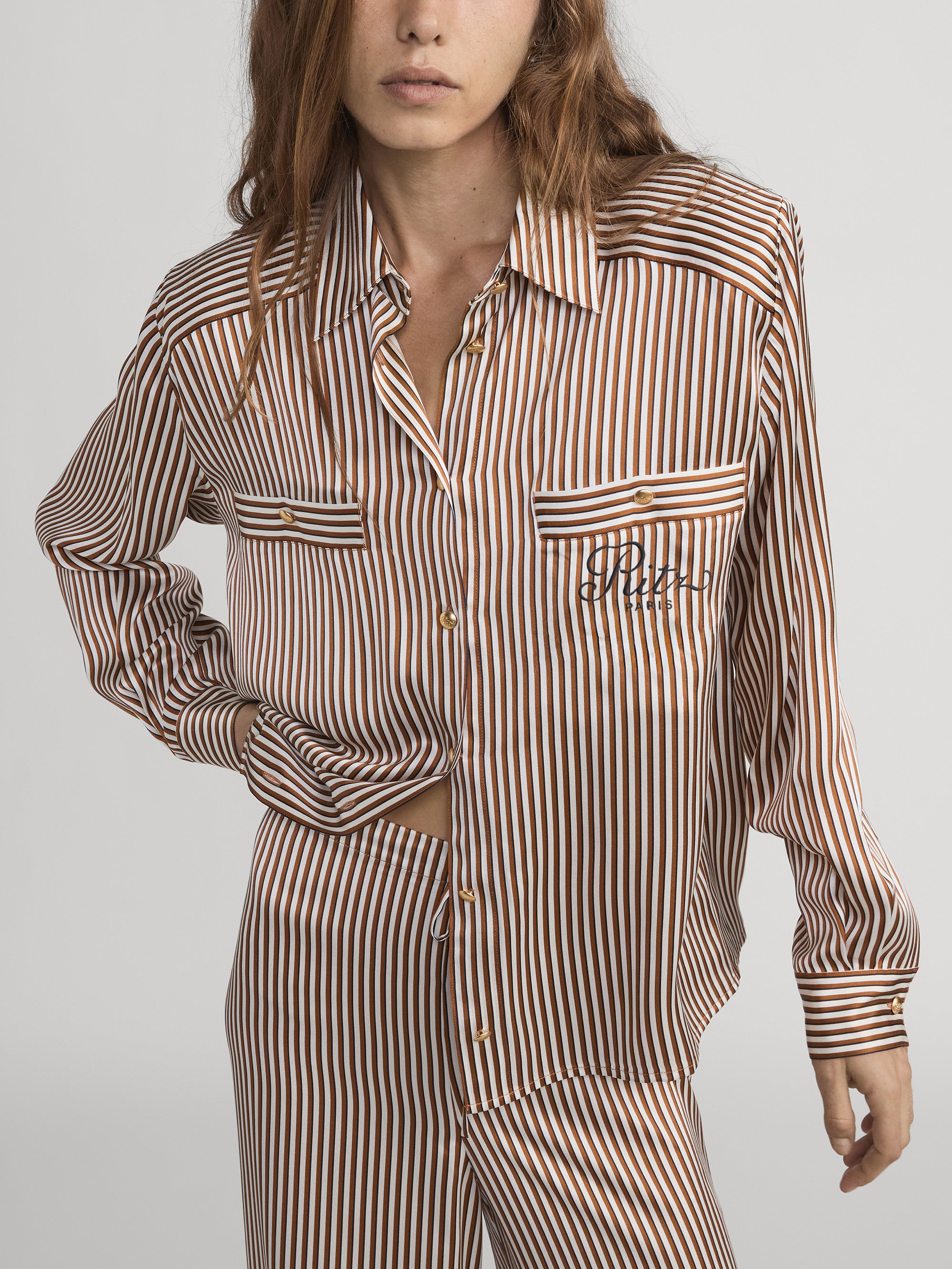 Ritz PJ Top crop On Model 