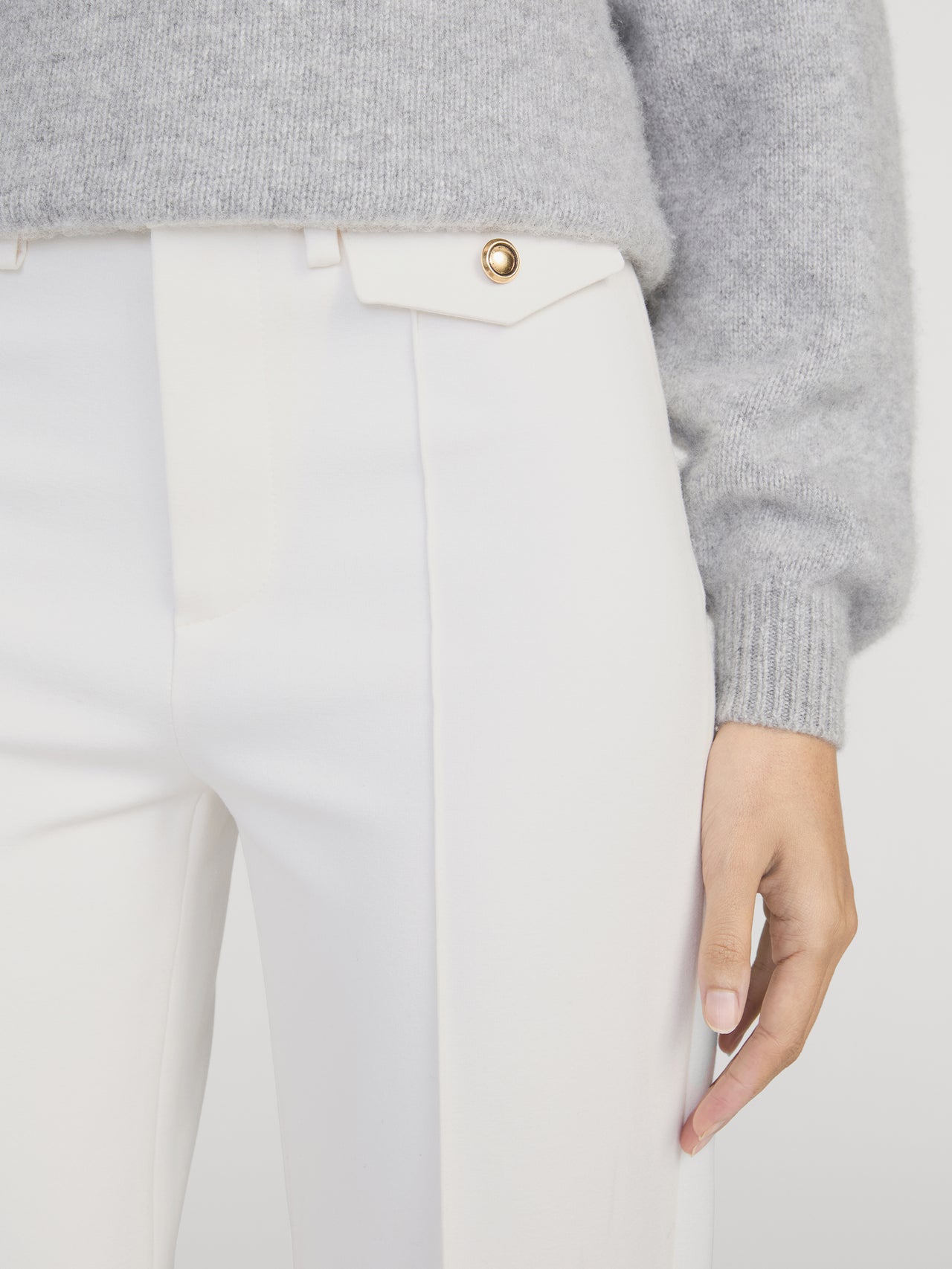 The Reboot Crop Trouser -- Cream