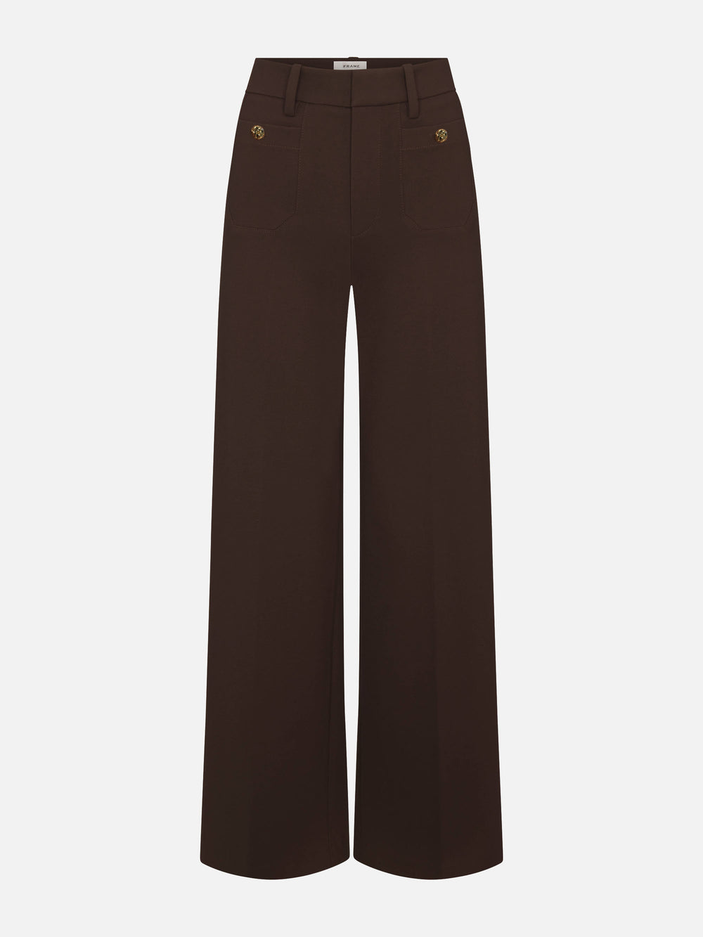 The Pixie Slim Palazzo Trouser Modernist Pocket -- Americano