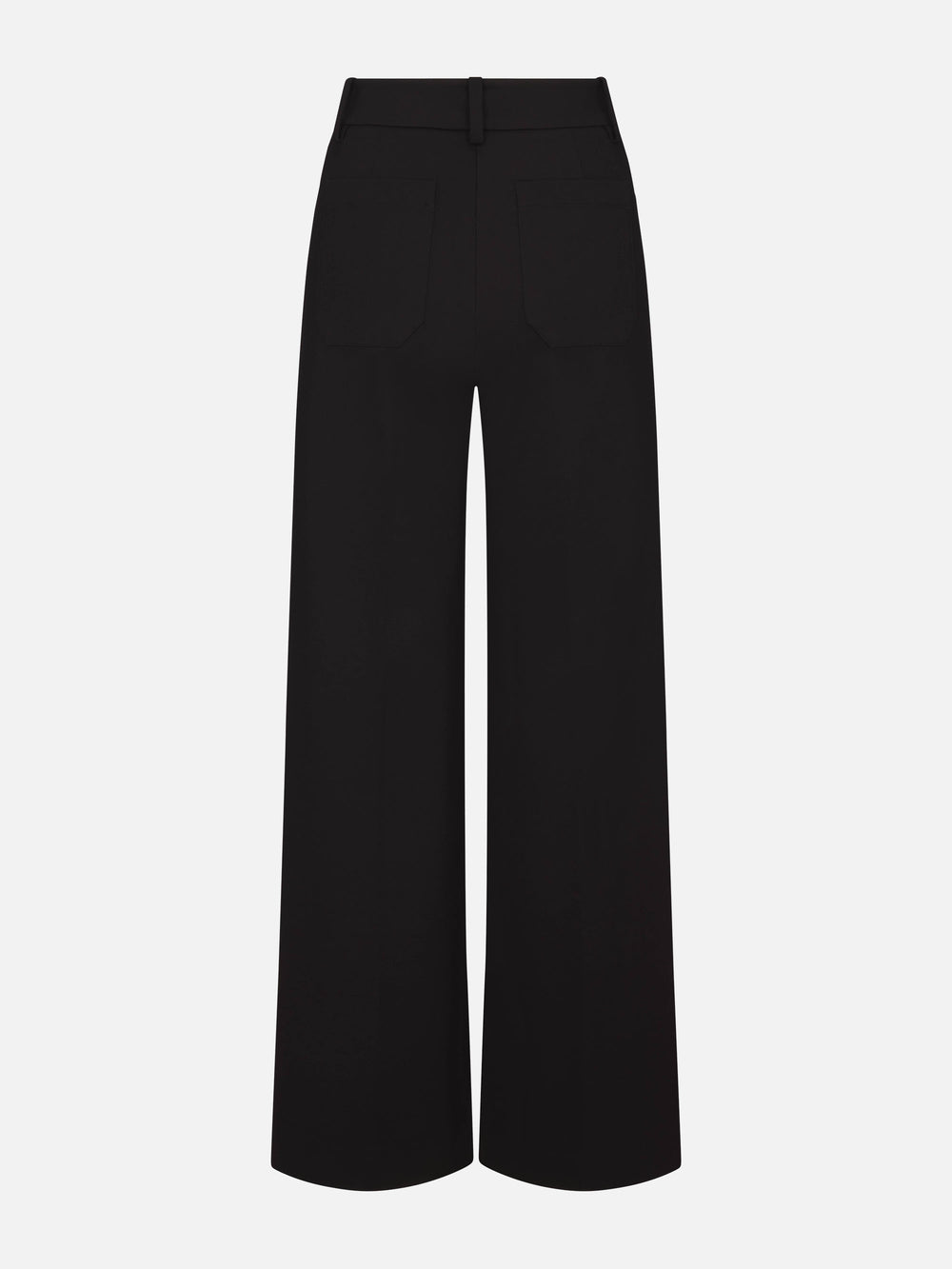 The Pixie Slim Palazzo Trouser Modernist Pocket -- Black