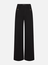 The Slim Palazzo Trouser -- Black