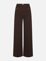 The Pixie Slim Palazzo Trouser -- Americano