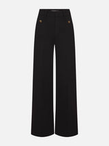 The Pixie Slim Palazzo Trouser -- Black