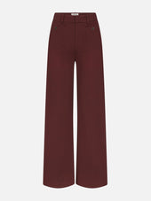 The Slim Palazzo Trouser Modernist Pocket -- Currant