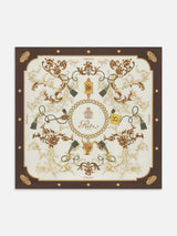 Ritz Silk Scarf -- Cream Multi