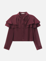 The Silk Cape Blouse
