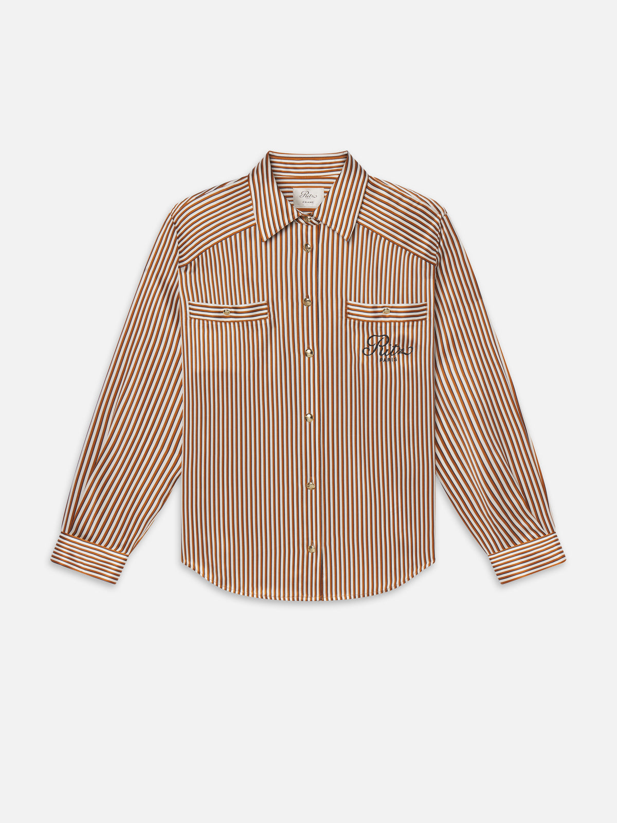 Ritz Stripe Pajama Shirt Front 