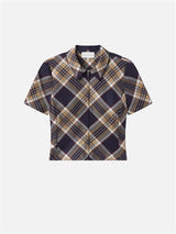 The Checkmate Top -- Navy Multi
