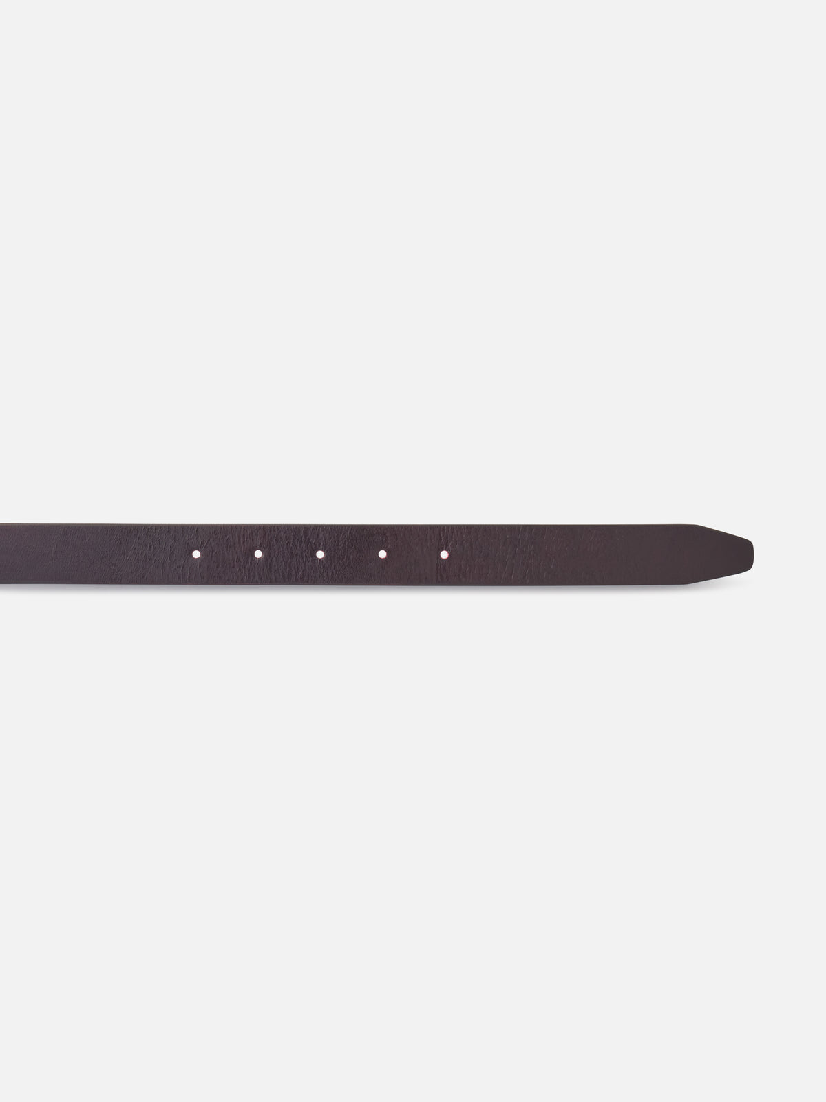 The Patent Square Buckle Belt -- Deep Garnet
