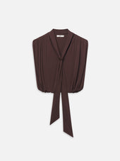 The Wave Tie Top -- Mahogany