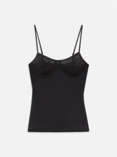 The Mesh Lingerie Tank -- Black