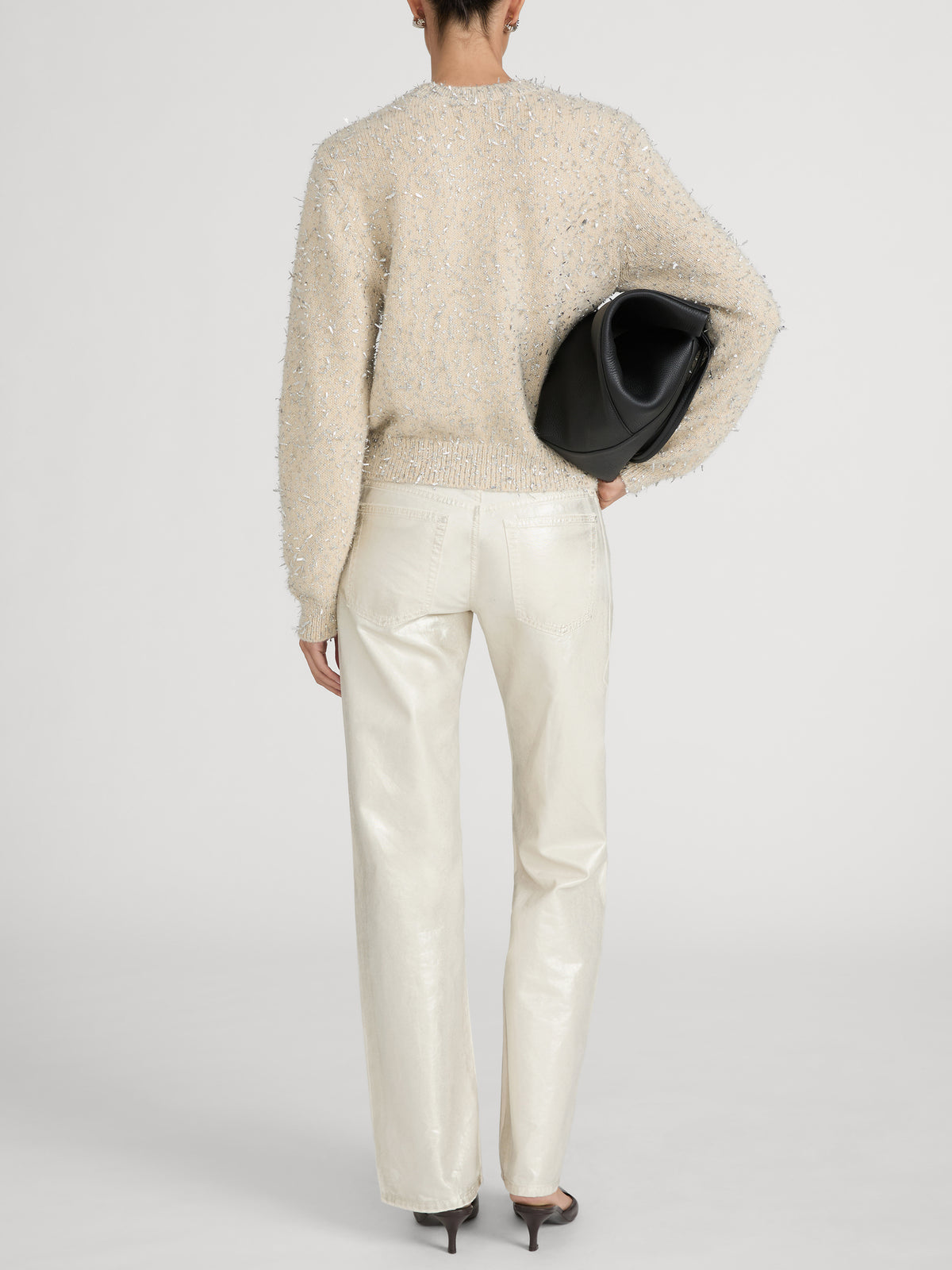 The Tinsel Sweater -- Cream Multi