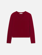 The Everyday Cashmere V Neck -- Paprika