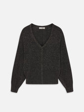 The Lurex Dolman Top -- Gunmetal