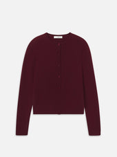 The Everyday Cashmere Cardi -- Deep Garnet