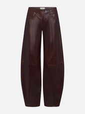 The Leather Low Bow -- Currant Patent