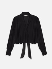 The Belle Tie Blouse -- Black