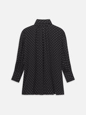 The Lantern Dress -- Black Polka Dot