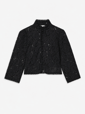 The Lace Salon Top -- Black