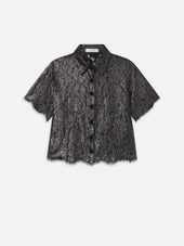 The Foil Lace Shirt -- Gunmetal